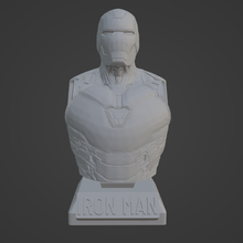 hierro hombre ultra detailed support free busto 3d modelo 3d print model - Mito3D