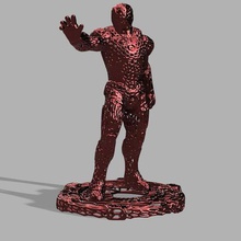 l'homme de fer voronoi art 3d l'impression marvel héros 3d print model - Mito3D