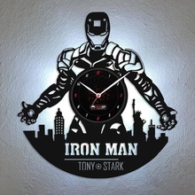iron man-Wanduhr home stark tony marvel 3d print model - Mito3D