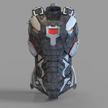 demir adam savaş makinesi mark 4 göğüs kısmı giyilebilir çeşitli cosplay marvel endgame avengers tony stark biber potts thor hulk mk85 makine mark4 3d print model - Mito3D