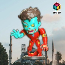 ferro uomo zombie chibi meraviglia eroi funko xbox ps4 arte giocattolo 3d print model - Mito3D