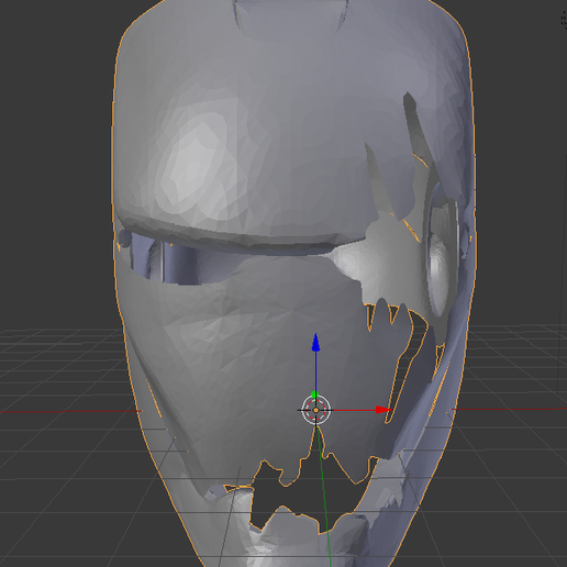iron man zombie helmet 3D print model - Mito3D