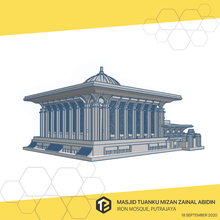 iron mosque malaysia architecture art building craft replica landmark collection 3d print model - Mito3D