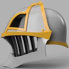 iron musketeers helmet final fantasy xi fashion 3d print model - Mito3D