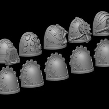 Demir omuz pedler Uzay askerler oyun Warhammer 40k wh40k demir eller sm uzay denizcileri Yükselt takım 3d print model - Mito3D