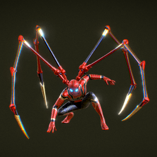 iron spider man infinity war 3D print model - Mito3D