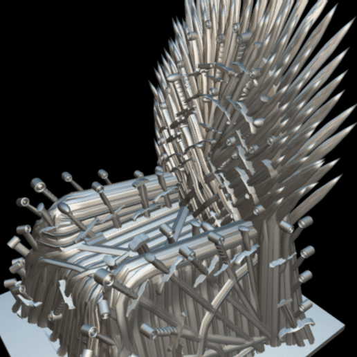 iron throne various got game thrones 3D print model - Mito3D