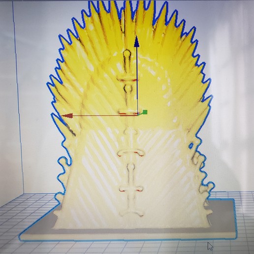 iron throne pen art game pencil thrones 3D print model - Mito3D