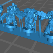 iron warriors - dominators & tyrants 6-8mm game epic epic30k horus heresy 3d print model - Mito3D