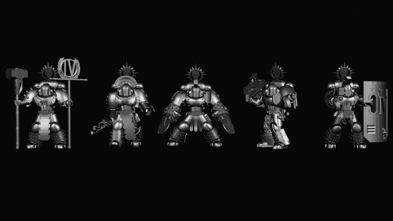 iron warriors loyal team ironwarriors spacemarines 3d print model - Mito3D
