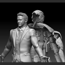 homem Ferro Escotilha abrir Tony rígido vingadores estátua maravilha MCU arte herói 3d print model - Mito3D