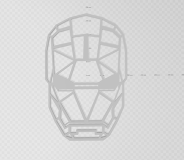ironman head model ironman head model  3d print model - Mito3D