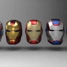 ironman helmets - collection various avengers helmet cosplay 3d print model - Mito3D