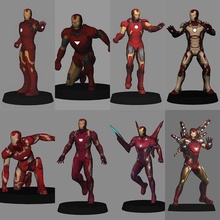 ironman iconic armor packx8 - poly 3d print low tony stark avengers endgame infinity war 2 3 age of ultron 3d print model - Mito3D