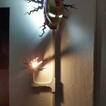 ironman-Lampe Wand home marvel 3d print model - Mito3D