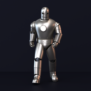 hombre Acero modelo 1 cómic serie Moda maravilla licuadora historietas armadura traje arco reactor casco guantes Tony rígido 3d print model - Mito3D