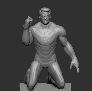 homem Ferro estalando estalo dedos jogo figura 3d print model - Mito3D