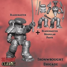 ironwrought brigade ii - blademaster pack 3d print model - Mito3D