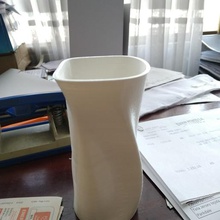 irregular shaped vessel art tumbler cup spherical bearer pencil holder glass patchy 3d print model - Mito3D