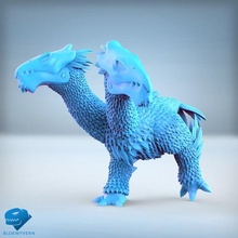 irudine bird game tabletop games miniature fantasy toy creature character bluewyvern 3d artist feather heads claw 3d print model - Mito3D