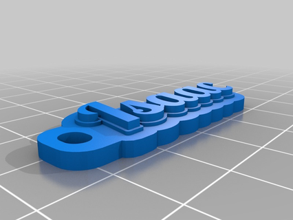 isaac's keychain customized keychains 3d print model - Mito3D