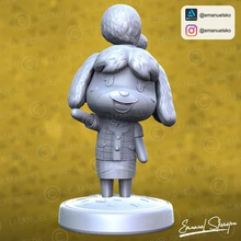 isabelle animal crossing game figure stl 3d impression 3dprint switch newhorizont tomnook nintendo amiibo toy animalcrossing tom nook 3d print model - Mito3D