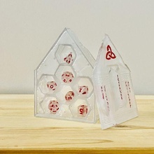 iskalgur stone dice set crystal roll dnd pathfinder dicebox diceset 3d print model - Mito3D
