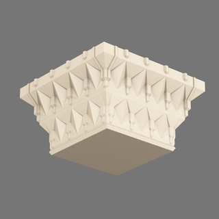 islamisch Säule Hauptstadt 001 arabisch Architektur Design Innere Außen Kunst Dekoration 3d print model - Mito3D