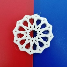 islamisch geometrisch Muster Kunst braun Grün Blumen Blatt Dekor Ast png 3d print model - Mito3D