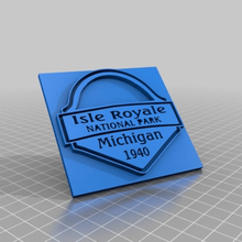 isle royale np 1940 badge tool 3d printing 3d print model - Mito3D