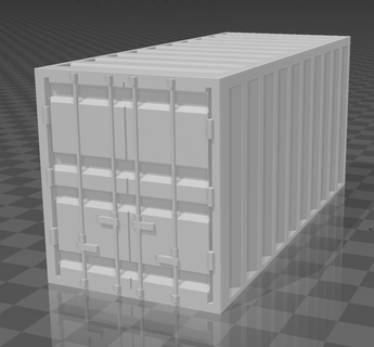 iso konteynerler Toplamak kapsayıcı sandık depolama konteyner modern bilim fi arazi bina inşaat 3d print model - Mito3D