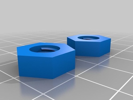 iso metric nut 8mm customized 3d printer accessories 3d print model - Mito3D