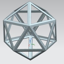 isocaedre art geometria 3d print model - Mito3D