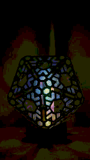 isocahedron lamp led nodemcu node arduino wled ambient mystic flicker 3d print model - Mito3D