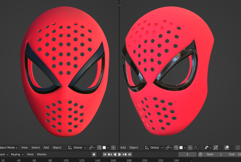 isomaniac ps4 ps5 marvel's spider-man fully wearable cosplay mask face shell 3d printable stl file Art spiderman spider man marvel spidey suit spendex model files cool creative design 3d print model - Mito3D
