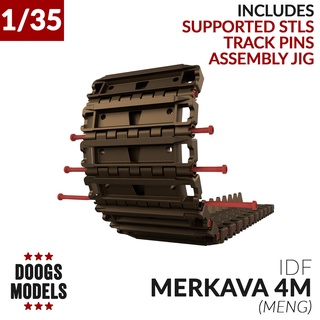 israeli merkava 4m tank tracks meng 1 35 idf 4 vehicle 3d print model - Mito3D