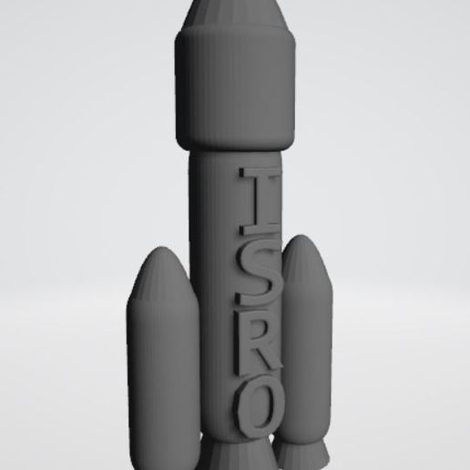 isro india rocket launch vehicle gslv mk 3 proto art 3D print model - Mito3D