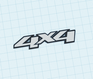 isuzu 4x4 distintivo emblema Soldado 3d print model - Mito3D
