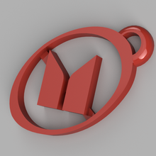 isuzu logo keychain 3d print model - Mito3D