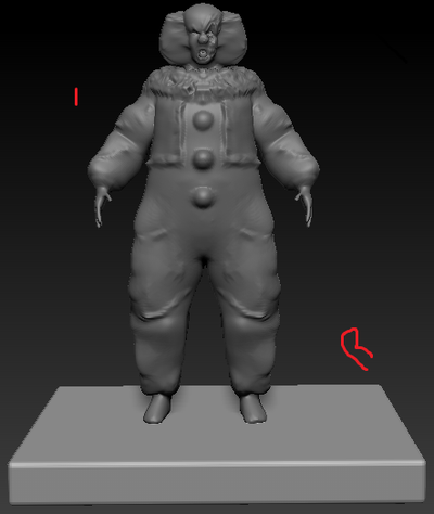 it figure jouet 90s clowns terreur pennywise 3d print model - Mito3D