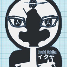 itachi keychain naruto anime 3d print model - Mito3D