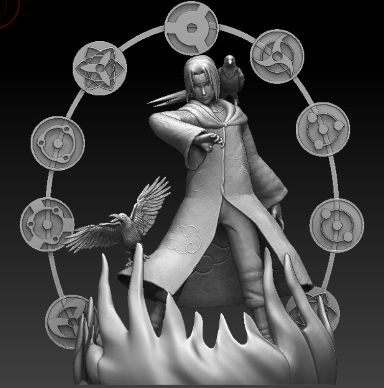 itachi uchiha naruto sasuke 3D print model - Mito3D