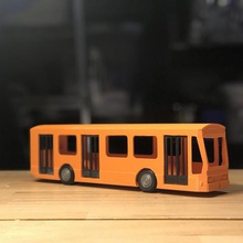 italienischer bus Architektur Auto transport autobus 3d print model - Mito3D