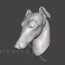 italien levrette art chien animal décoration sculpture compagnie ami 3d print model - Mito3D