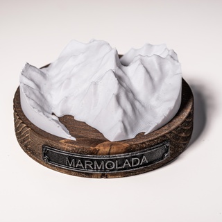 italian mountain marmolada home decor real montagne italiane furniture gift lovers passion ornament geography decoration map maps 3d print model - Mito3D