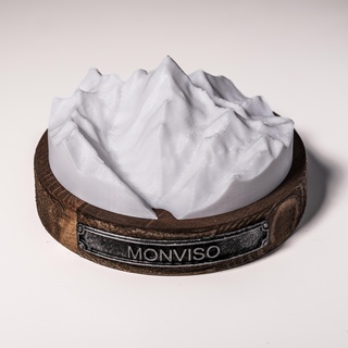 italian mountain monviso recommended indications 3d print model - Mito3D