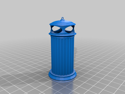 italian street trash bin 1 18 dumbster italy rome trashcan buildings structures 3d print model - Mito3D