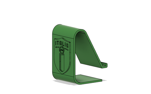 İtalyan telefon Kulp destek kapı ayakta durmak İtalya Italia logo Futbol 3d print model - Mito3D