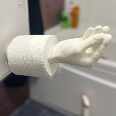 italian toilet paper holder wipe it 3d print model - Mito3D