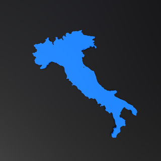 Italia piatto carta geografica facile Stampa supporto cartina paesaggio educativo geografia geo mappaitalia 3d print model - Mito3D